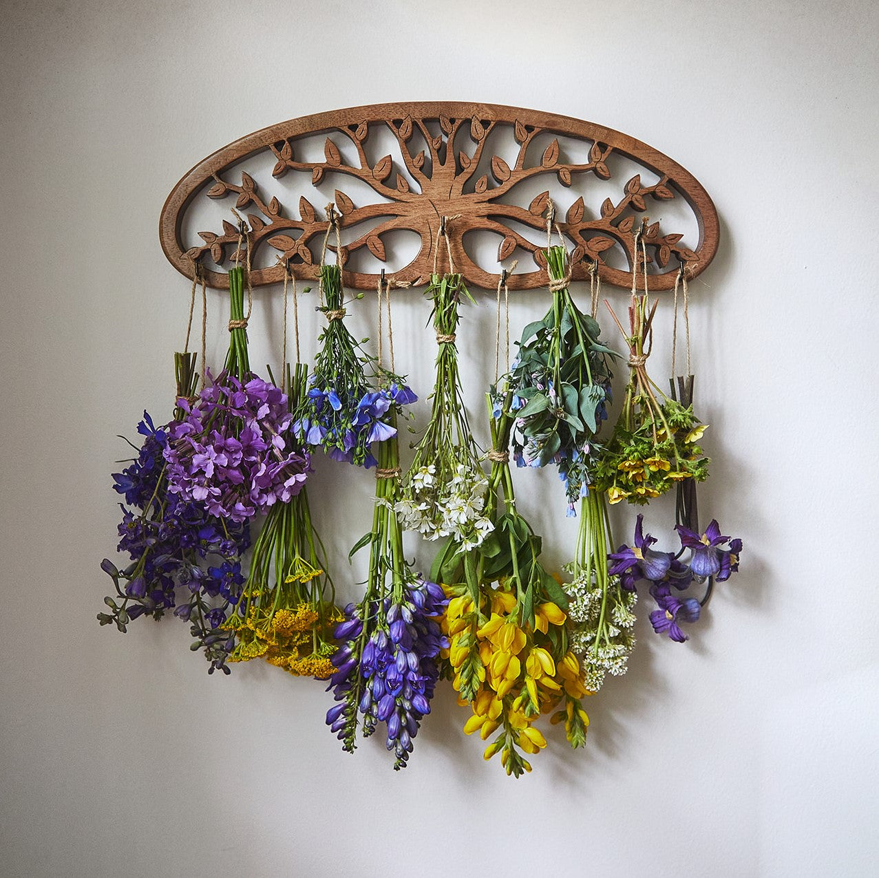 DIY Herb Drying Rack for Hang Drying Herbs and Flowers - The