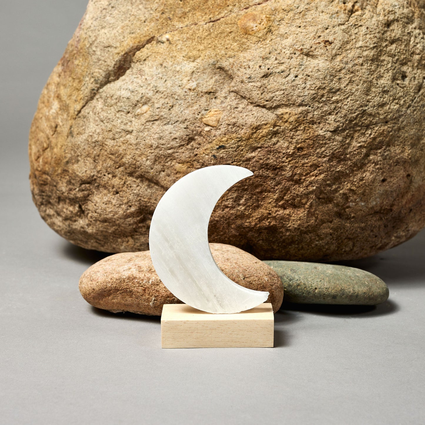SELENITE MOON DESK ORNAMENT