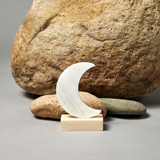 SELENITE MOON DESK ORNAMENT