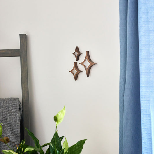 STAR WALL DECOR - SET OF 3